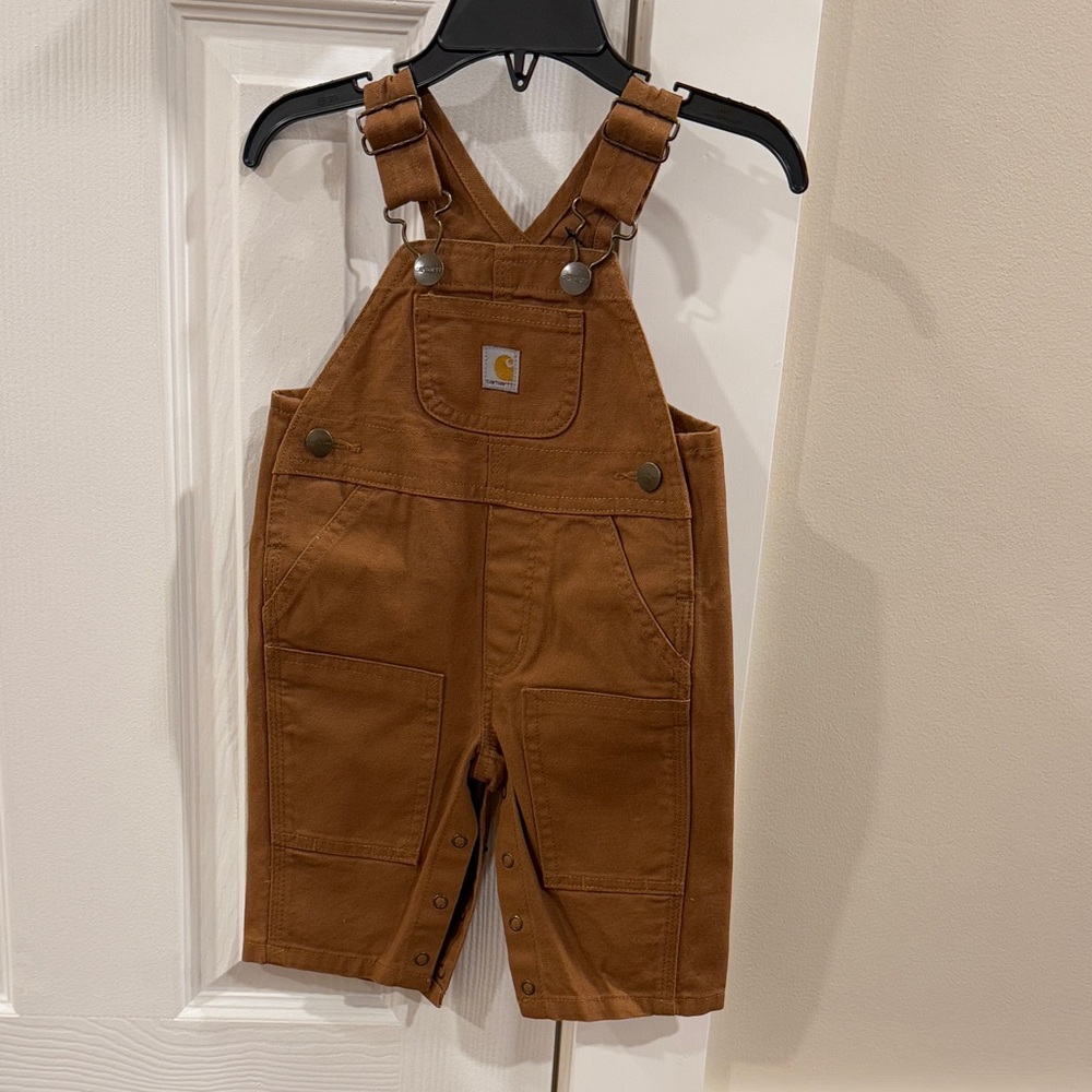 BNWT • Carhartt Baby Overalls (3 mos)